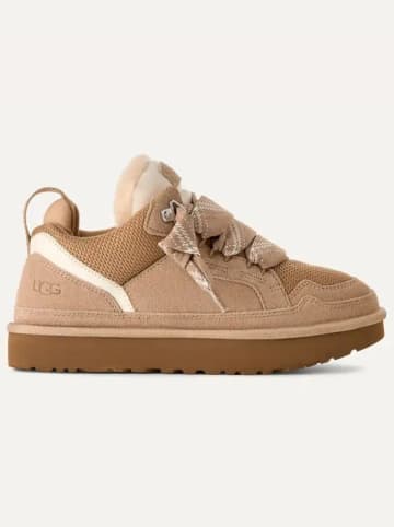 UGG Leder-Sneakers "Lowmel" in Hellbraun/ Creme