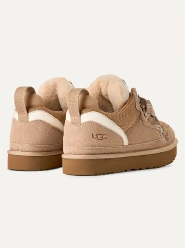 UGG Leder-Sneakers "Lowmel" in Hellbraun/ Creme