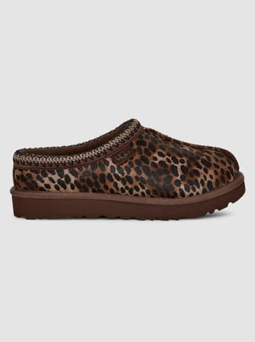 UGG Leder-Hausschuhe "Tasman Caspian" in Braun/ Schwarz