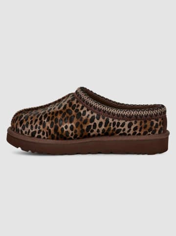 UGG Leder-Hausschuhe "Tasman Caspian" in Braun/ Schwarz