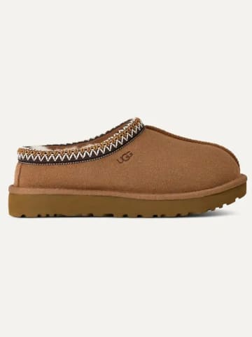 UGG Leder-Hausschuhe "Tasman II" in Hellbraun