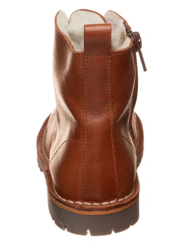 kmins Leder-Boots in Hellbraun