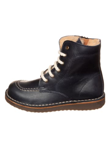 kmins Leder-Boots in Schwarz