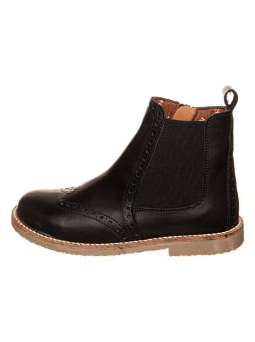 kmins Leren chelseaboots zwart