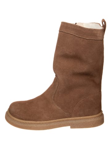 kmins Leder-Winterstiefel in Hellbraun