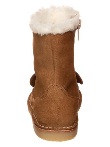 kmins Leder-Winterstiefel in Hellbraun