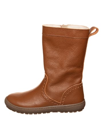 kmins Leder-Winterstiefel in Hellbraun