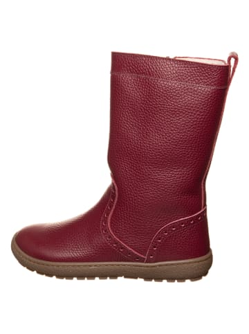 kmins Leren winterlaarzen donkerrood