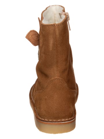 kmins Leder-Winterboots in Hellbraun