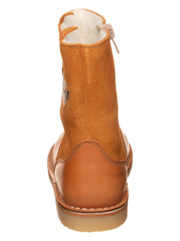 kmins Leren winterboots lichtbruin