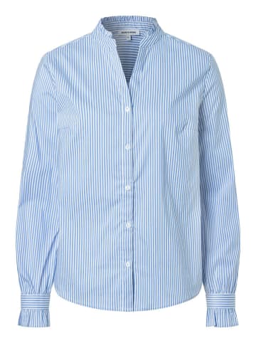 More & More Blouse lichtblauw/wit