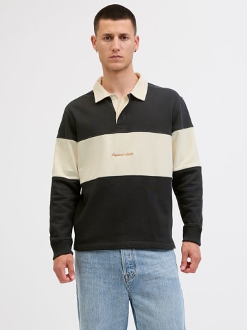 Jack & Jones Sweatshirt in Schwarz/ Creme