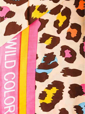 Zwillingsherz Dreieckstuch "Bunter Leo" in Bunt - (L)200 x (B)95 cm