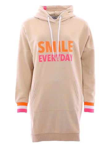 Zwillingsherz Sweatkleid "Kendra" in Beige
