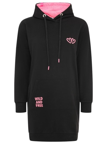 Zwillingsherz Sukienka dresowa "Wild Wild Wild" w kolorze czarnym