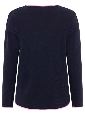 Zwillingsherz Pullover "Love and Happiness" in Dunkelblau