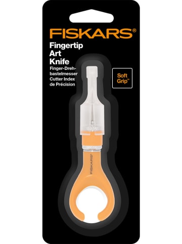 Fiskars Finger-Drehbastelmesser "Softgrip" in Orange - (L)11,2 cm