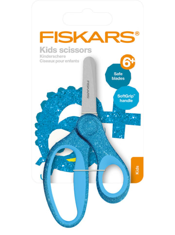 Fiskars Nożyczki w kolorze błękitnym dla dzieci - dł. 13 cm - 6+