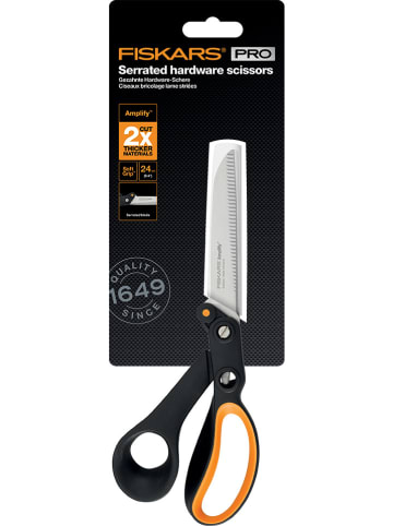 Fiskars Universalschere "Amplify" in Schwarz/ Orange - (L)24 cm