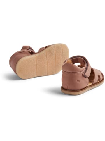 Wheat Leder-Halbsandalen "Lowe" in Altrosa