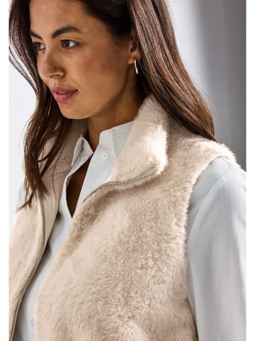 Street One Teddyweste in Creme
