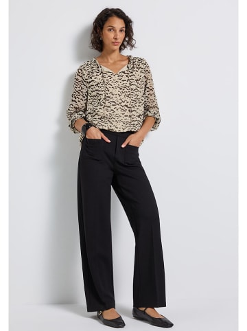 Street One Bluse in Beige/ Schwarz