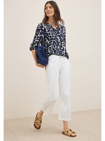 Cecil Bluse in Dunkelblau/ Creme