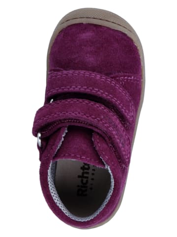 Richter Shoes Skórzane buty "Maxi" w kolorze fioletowym do nauki chodzenia
