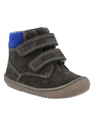 Richter Shoes Leder-Sneakers "Maxi" in Anthrazit/ Blau