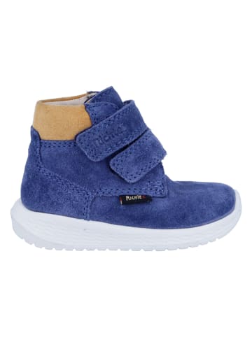 Richter Shoes Leder-Sneakers "Timmy" in Blau/ Beige