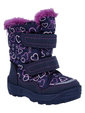 Richter Shoes Winterstiefel "Freestyle" in Dunkelblau/ Lila