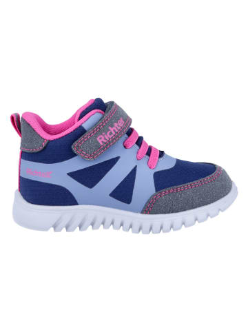 Richter Shoes Sneakers "Wallaby" in Blau/ Dunkelblau/ Pink