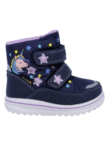 Richter Shoes Kozaki zimowe "Snow" w kolorze granatowym
