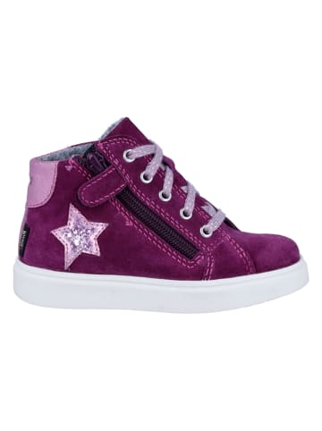 Richter Shoes Skórzane sneakersy "Flora" w kolorze fioletowym