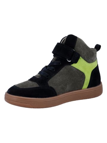 Richter Shoes Leder-Sneakers "1893" in Khaki/ Grün