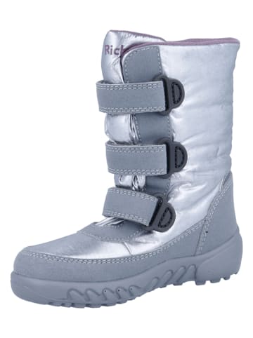 Richter Shoes Kozaki zimowe "Husky" w kolorze srebrnym