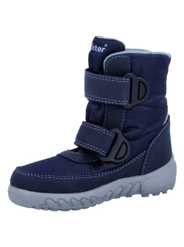 Richter Shoes Kozaki zimowe "Husky" w kolorze granatowym