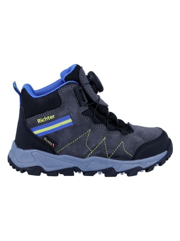 Richter Shoes Leder-Trekkingboots "Kyle" in Blau