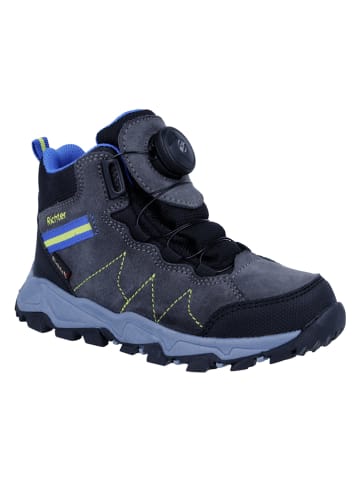 Richter Shoes Skórzane botki trekkingowe "Kyle" w kolorze niebieskim