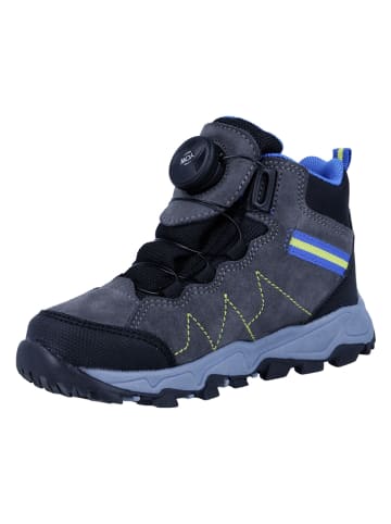 Richter Shoes Skórzane botki trekkingowe "Kyle" w kolorze szarym