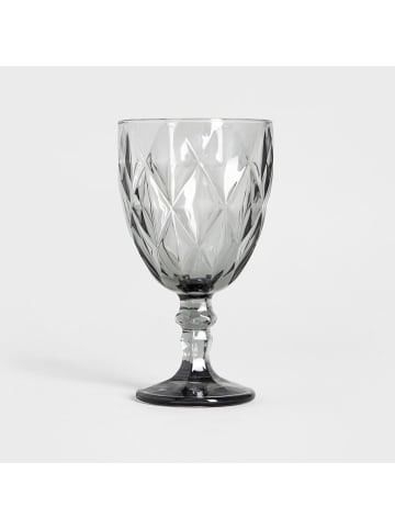 Homla 4-delige set: wijnglazen "Luno" grijs - 340 ml