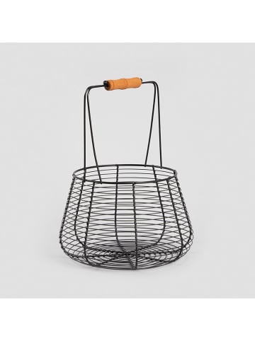 Homla Kosz "Ravon" w kolorze czarnym do przechowywania - wys. 35 x Ø 24 cm
