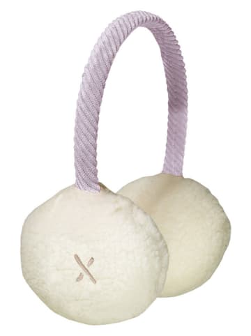 MaxiMo Oorwarmers ecru/paars