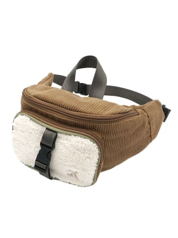 MaxiMo Bauchtasche in Braun/Ecru - (B)37 cm - (H)14 cm