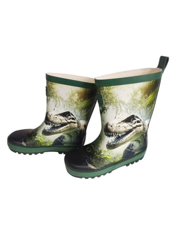 MaxiMo Rubberlaarzen "T-Rex" groen/antraciet