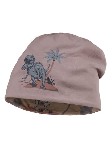MaxiMo Beanie "Dinosaurier" oudroze