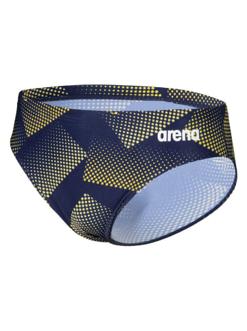 Arena Zwembroek donkerblauw/geel