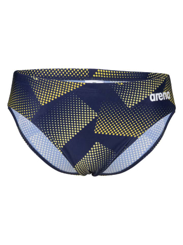 Arena Zwembroek donkerblauw/geel