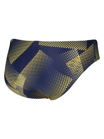 Arena Zwembroek donkerblauw/geel