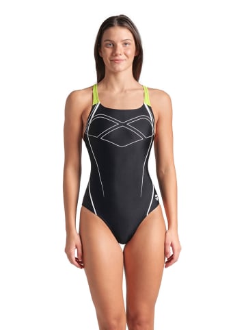 Arena Badpak zwart/citroengroen